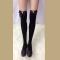 Women's Thigh Stocking with Satin Bows Opaque Over The Knee Halloween Socks