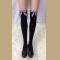 Women's Thigh Stocking with Satin Bows Opaque Over The Knee Halloween Socks