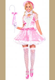 Halloween Fancy Pink Adult Princess Party Costume 