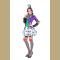 Halloween Circus Clown Costume Magic Tuxedo Role Play Costume