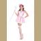 Halloween Fancy Pink Adult Princess Party Costume 