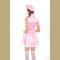 Halloween Fancy Pink Adult Princess Party Costume 