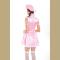 Halloween Fancy Pink Adult Princess Party Costume 