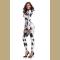 Sexy Halloween zebra cowgirl Print Catsuit Party Fancy Dress Jumpsuit playsuit