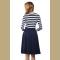 Women Stripes Long Sleeve Vintage Dress