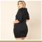 Plus Size Women's Autumn Short Sleeve Dresses Casual Black Red Slim Sexy Long Sleeve Mini Hoodie Dress