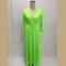 Women Long Knitwear V Neck Plus Size Bridesmaid Dress with Long Sleeve 