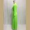 Women Long Knitwear V Neck Plus Size Bridesmaid Dress with Long Sleeve 