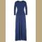 Women Long Knitwear V Neck Plus Size Bridesmaid Dress with Long Sleeve 