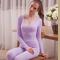 Women's Long Thermal Underwear Fleece Lined Winter Base Layering Set