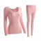 Ladies Lace Thermal Underwear Sets Long Sleeve Trousers Winter Solid Color Thin Section Underwear