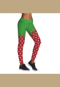 Womens Winter Christmas Festive Graphic Printed Thick Stretchy Leggings Pants