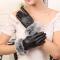 Four Color Womens Winter Touchscreen PU Leather Gloves Thermal Lining Mittens