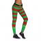 Women's Chic Ugly Santa Christmas Leggings Funny Costume Tights