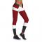 Women's Funny Stripe Printed Pattern Christmas Leggings Ankle Length