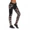 Women's Digital Polka Dot Print Christmas Active Workout Leggings Pants