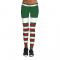 Women's Stripe Tights Workout Stretchy Pants Chritsmas Printed Leggings