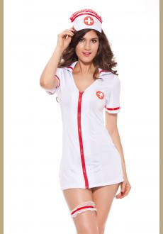 Sexy Nurse Cosplay Costume Retro Nurse Costume Hot Selling Sexy Nurse Dress Halloween Costumes Adult Sexy