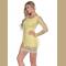 Elegant Sexy Backless Lace Bodycon Dress  for Women Prom Cocktail Lace dress Yellow