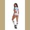 2018 World Cup Cheerleader Uniform Top  Shorts  Socks Games Costumes Women Party Outfit Fancy Dress Sports Competition C