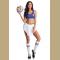 Cosplay Clubwear Sexy Uniform Soccer Player Cheerleader World Cup Football Girl party dress High School Musical fancy Dr