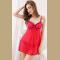 black Shoulder straps sexy babydoll dress for women