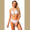 Vertical Striped Classic Two Piece Bathing Suit