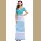 Pink Crisscross Back Muliticolor Maxi Dress