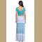 Pink Crisscross Back Muliticolor Maxi Dress