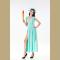 Patriotic Party Miss Statue of Liberty Adult Cosplay Costume for Women