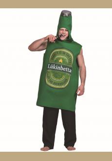 Men Green Poly Foam Beer Whisky Rum Bottle Costume Onesies Jumpsuit Adult Male Outfits Fancy Dress Clothing Halloween Co