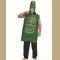 Men Green Poly Foam Beer Whisky Rum Bottle Costume Onesies Jumpsuit Adult Male Outfits Fancy Dress Clothing Halloween Co