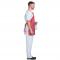 Men red stripe apron Retro Diner Dude Costume