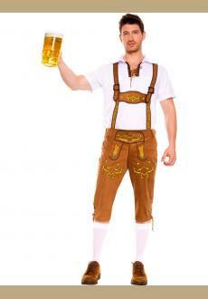 Oktoberfest Costume German Beer Maid Waiter Bavarian Guy Costumes Lederhosen Uniform Clothing for Men