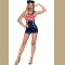 Sexy Women Navy Costume Stripe Sailor Jumpsuit Halloween Fancy Dress