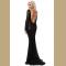 2018 Sexy O-Neck Blackless Sequin Dresses Long Sleeve Mermaid Sequined Maxi Dress Floor Length Evening Party Dress Gown