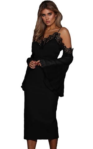 Chiffon Bell Sleeve ...