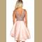 HEART BROKEN PINK GOLD SEQUIN MULTI LAYER SKATER DRESS