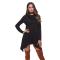 Hoodie Dress Knitted Women Autumn Winter 2018 New Ladies Causal Black Red Hoodies Dresses Sweater Female Hooded Mini Dre