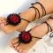 Womens Cross Strap Sandals Flip Flop Ankle Buckle Gladiator Flat Shoes 