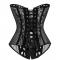 Women's Lace Overbust Boned Corset Bustier Padded Cup Lingerie Body Shaper