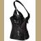 Ethnic Brown Women's Shapewear Solid Color Halter Neck Leather Up Training Corset