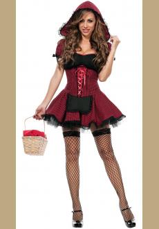 Women's Sexy Red Hot Riding Hood Costume Wholesale Fancy Halloween Costumes for Adults