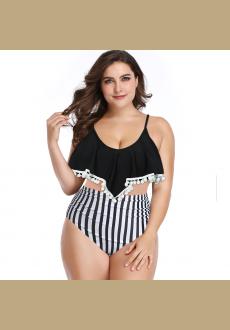 Women’s Two Piece High Waisted Flounce Strappy Tankinis for Women Tummy Control Bathing Suit Set Swimsuits