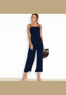 2019 Newest Women Casual Loose Camisole Sleeveless Solid Spring Jumpsuits