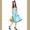 2019 new Halloween costumes wonderland black and white polka dot adult costumes party dress