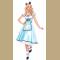 2019 new Halloween costumes wonderland black and white polka dot adult costumes party dress