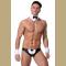 3Pcs Sexy Waiter Lingerie Role Play Costume Maid Sexy Men Costume Butler Uniform Lingerie