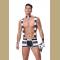 Sexy New Arrival Black White Stripe Prisoner Costume Halloween Costume For Men Party Cosplay