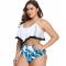 Women’s Two Piece High Waisted Flounce Strappy Tankinis for Women Tummy Control Bathing Suit Set Swimsuits